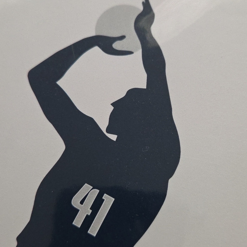 DIRK 41 Swish Navy Basketball Player Wall Art - Picture 5 of 5